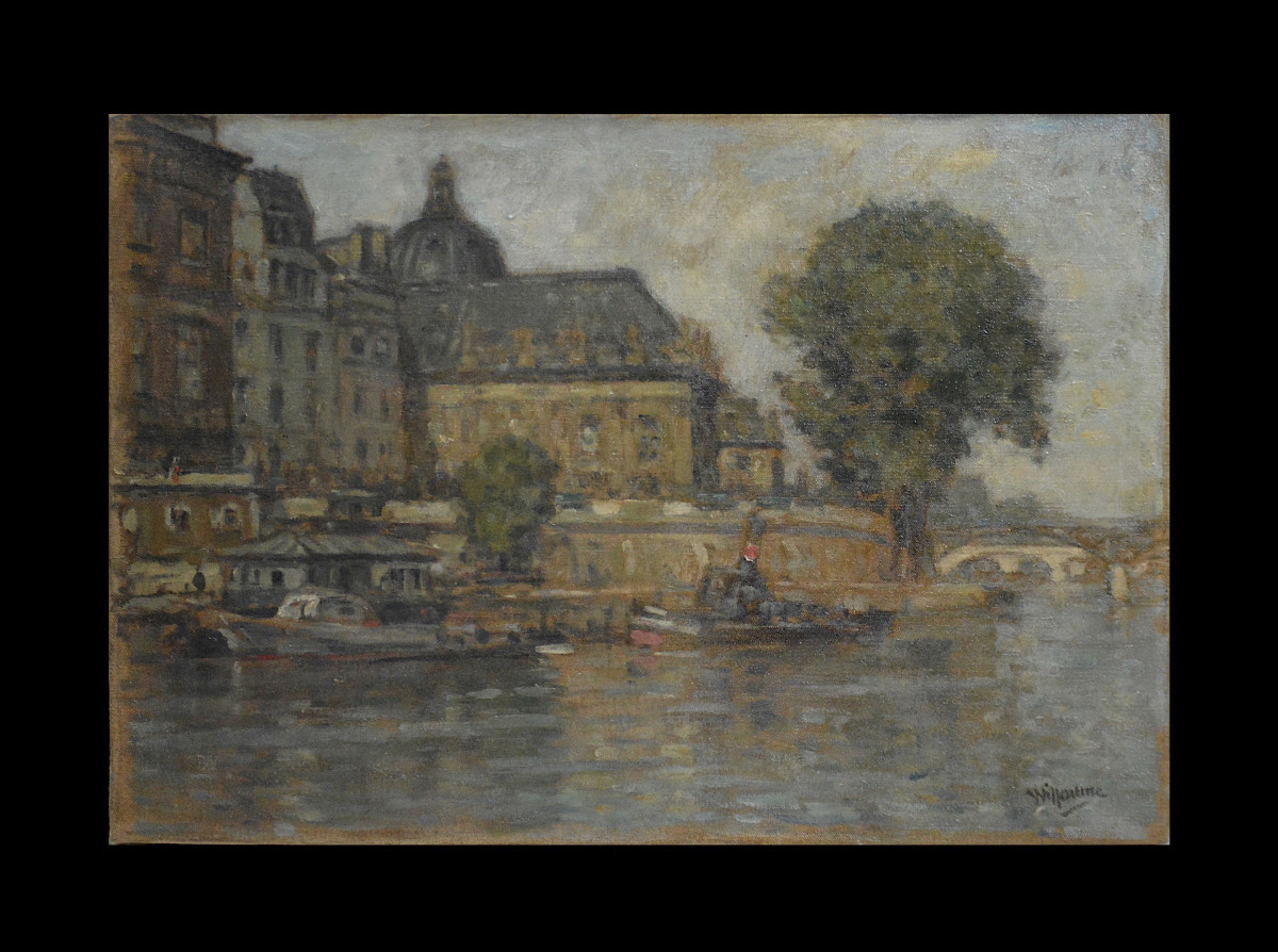 Louis Wuillaume 1874-1949. "L'institut à Paris quai Conti."