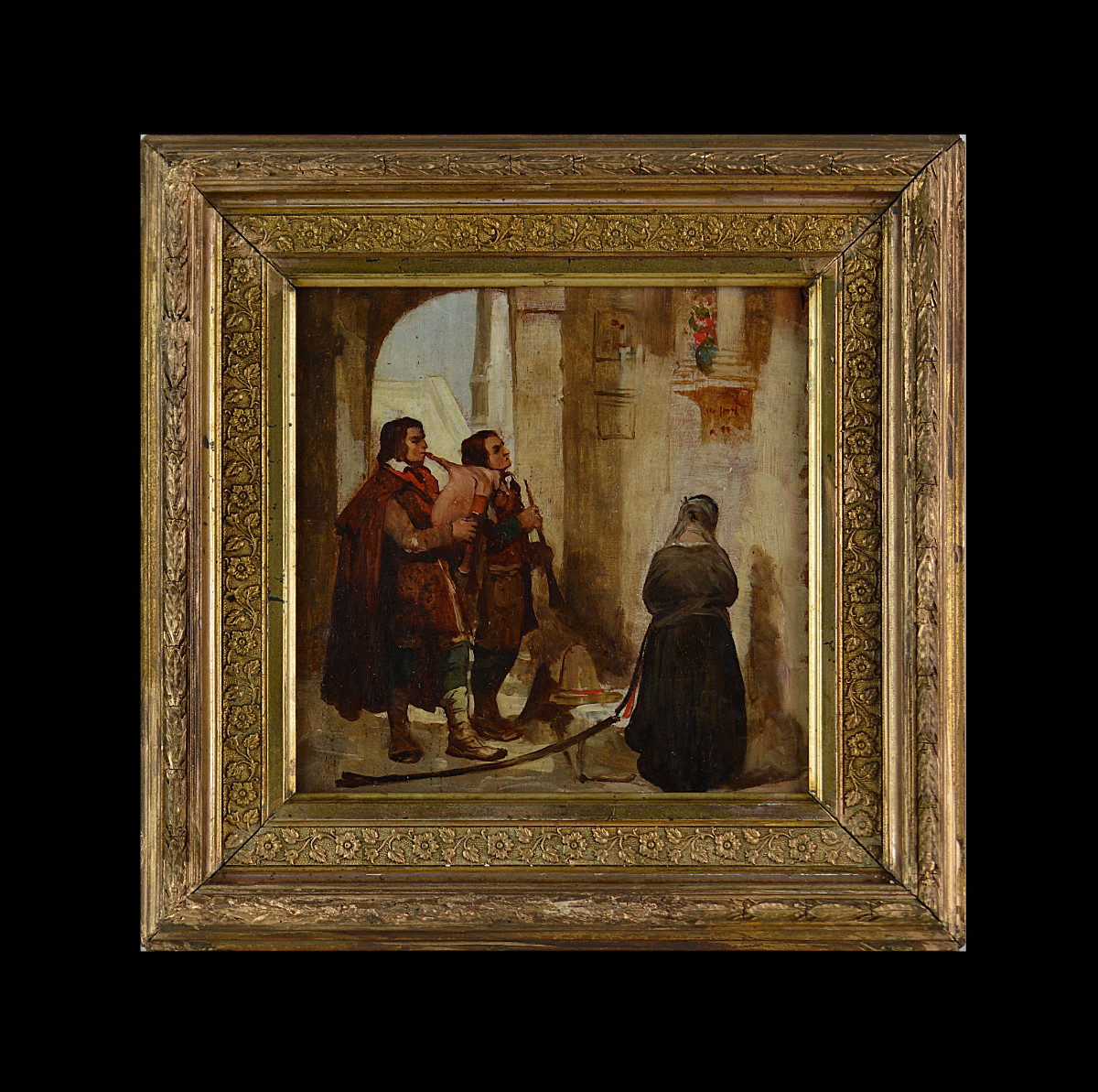 Dominique Papety 1815-1849. (attributed To) "prayer To The Madonna."