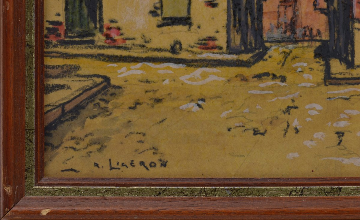 René Ligeron 1880-1946. "La cathédrale Sainte Cécile à Albi."-photo-4