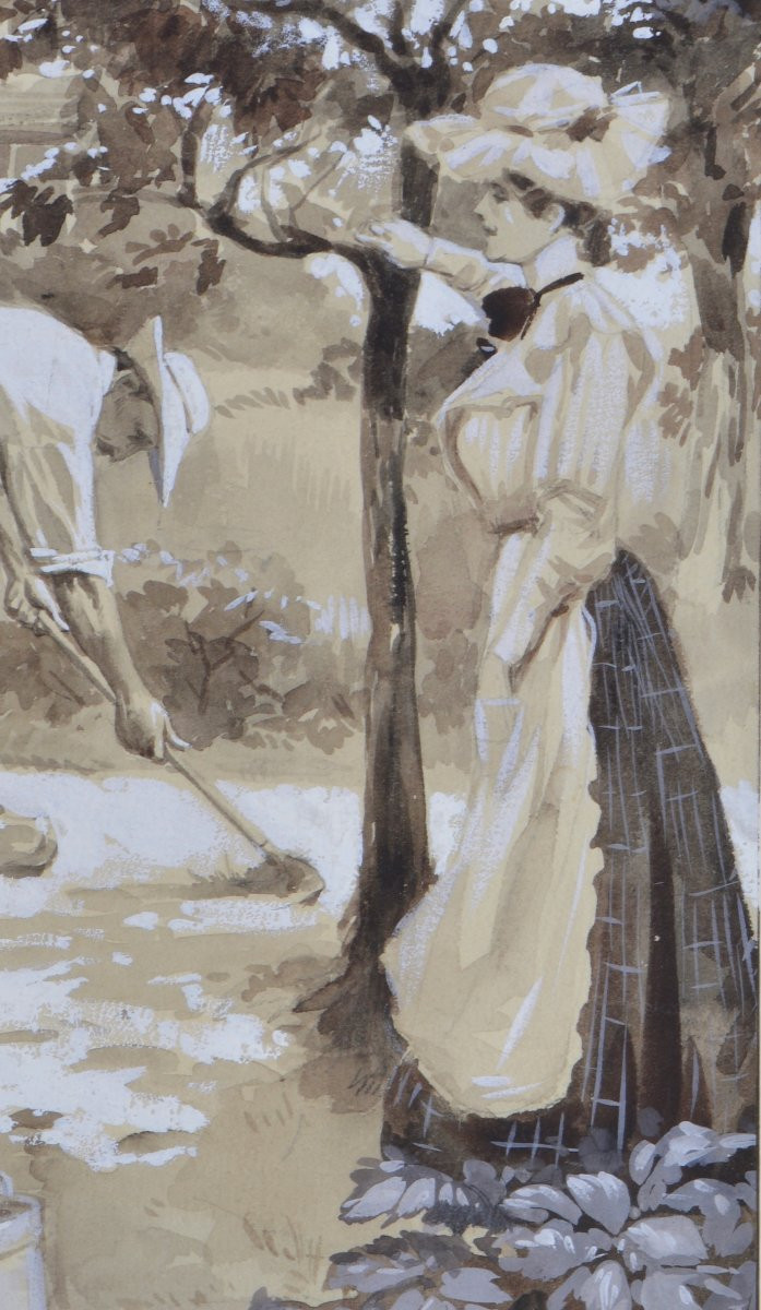 Jack Abeillé 1873-1939. "the Gardeners."-photo-2