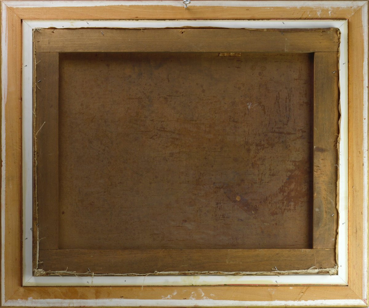 Eugène Regagnon 1875-1957. "watercourse, Undergrowth."-photo-4