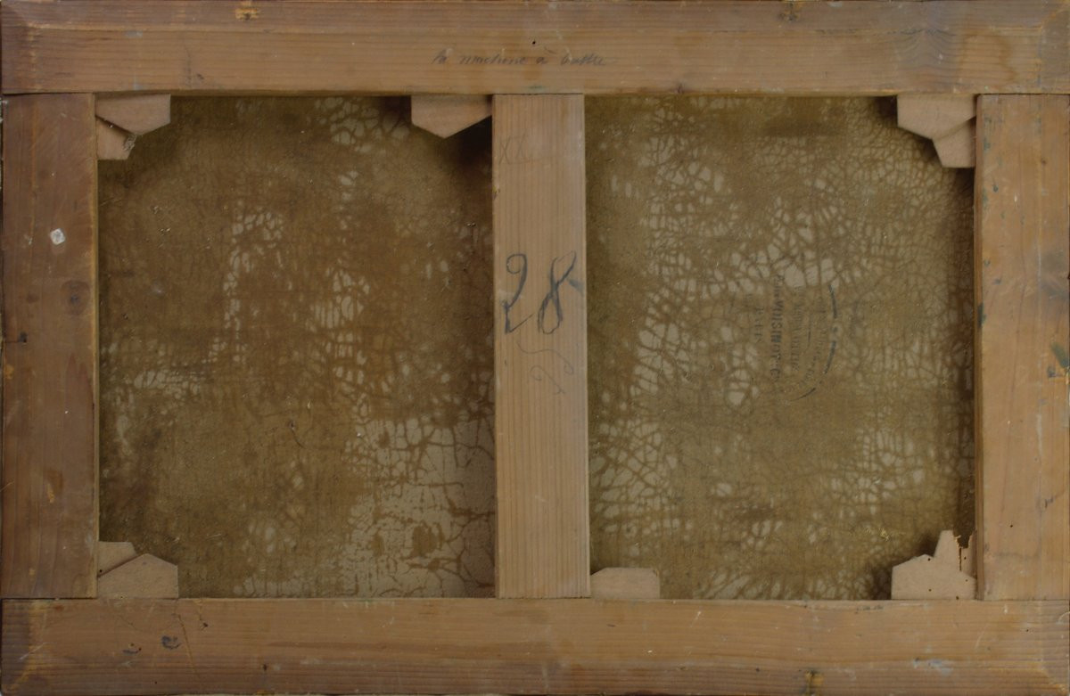 Edmond-Charles Yon 1836-1897. "La machine à battre."-photo-4