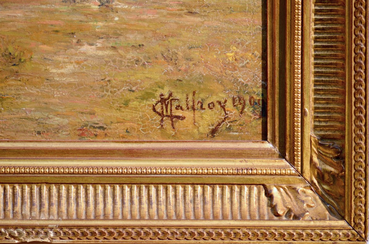 Charles Malfroy 1862-1918. "view Of Chantenay In Nantes."-photo-4