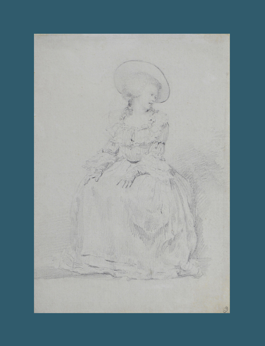 Pierre Chasselat 1753-1814. "seated Young Woman."