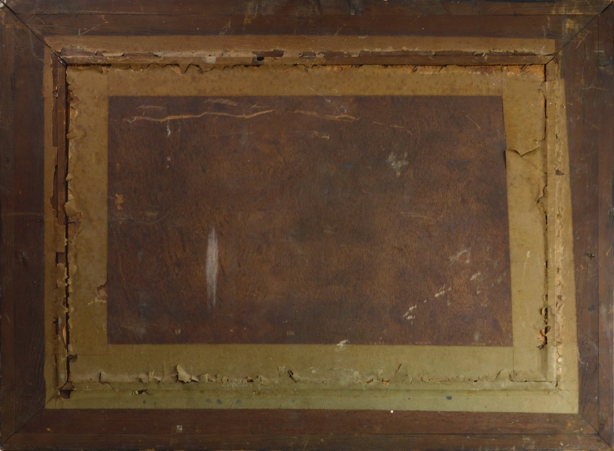 Italo Giordani 1882 - 1956. "Bord de mer en Méditerranée."-photo-4