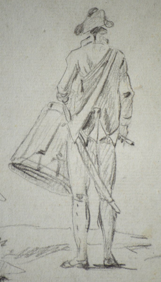  François Louis Joseph Watteau de Lille 1758-1823. "Études de tambours."-photo-4