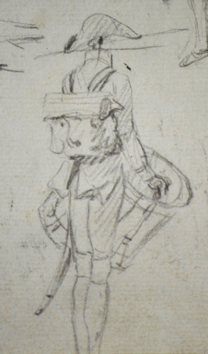  François Louis Joseph Watteau de Lille 1758-1823. "Études de tambours."-photo-5