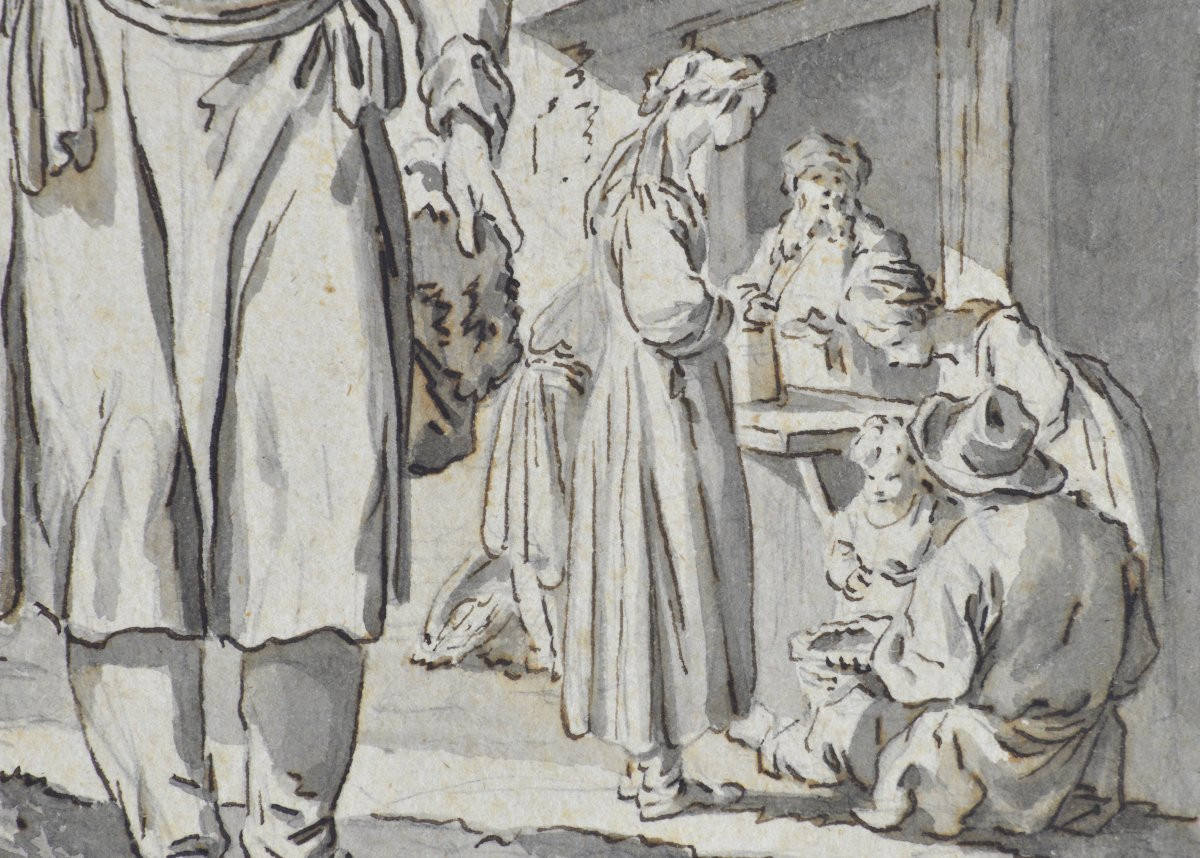 Jean-Baptiste Leprince 1734-1781. (attribué à)  "Scène de marché en Russie."  -photo-5