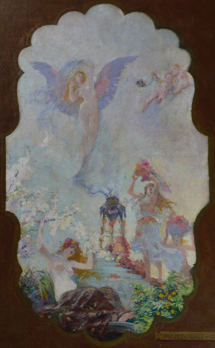 Paul Jean Gervais 1859-1944. "Scène d'incantation."-photo-4