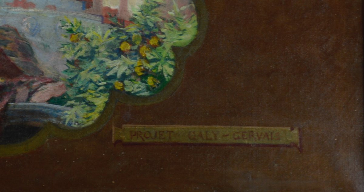 Paul Jean Gervais 1859-1944. "Scène d'incantation."-photo-1