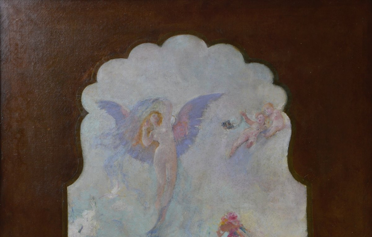 Paul Jean Gervais 1859-1944. "Scène d'incantation."-photo-2