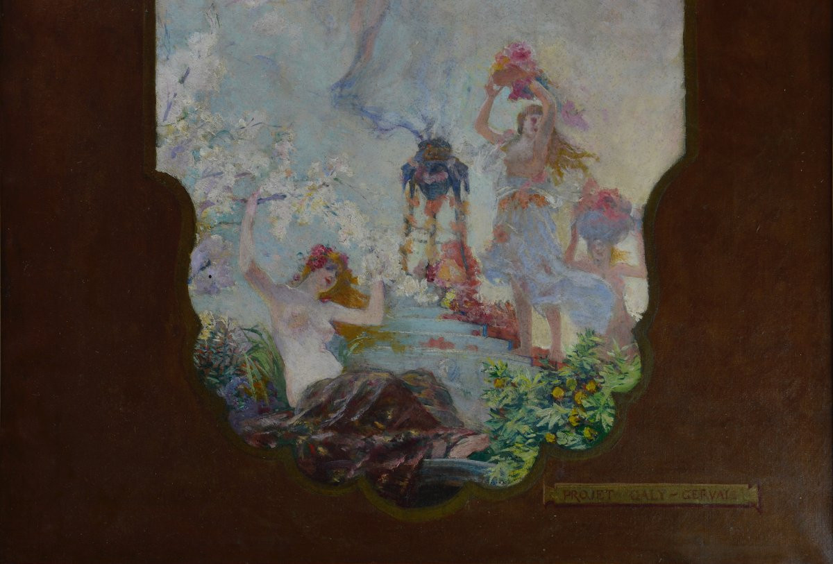 Paul Jean Gervais 1859-1944. "Scène d'incantation."-photo-3