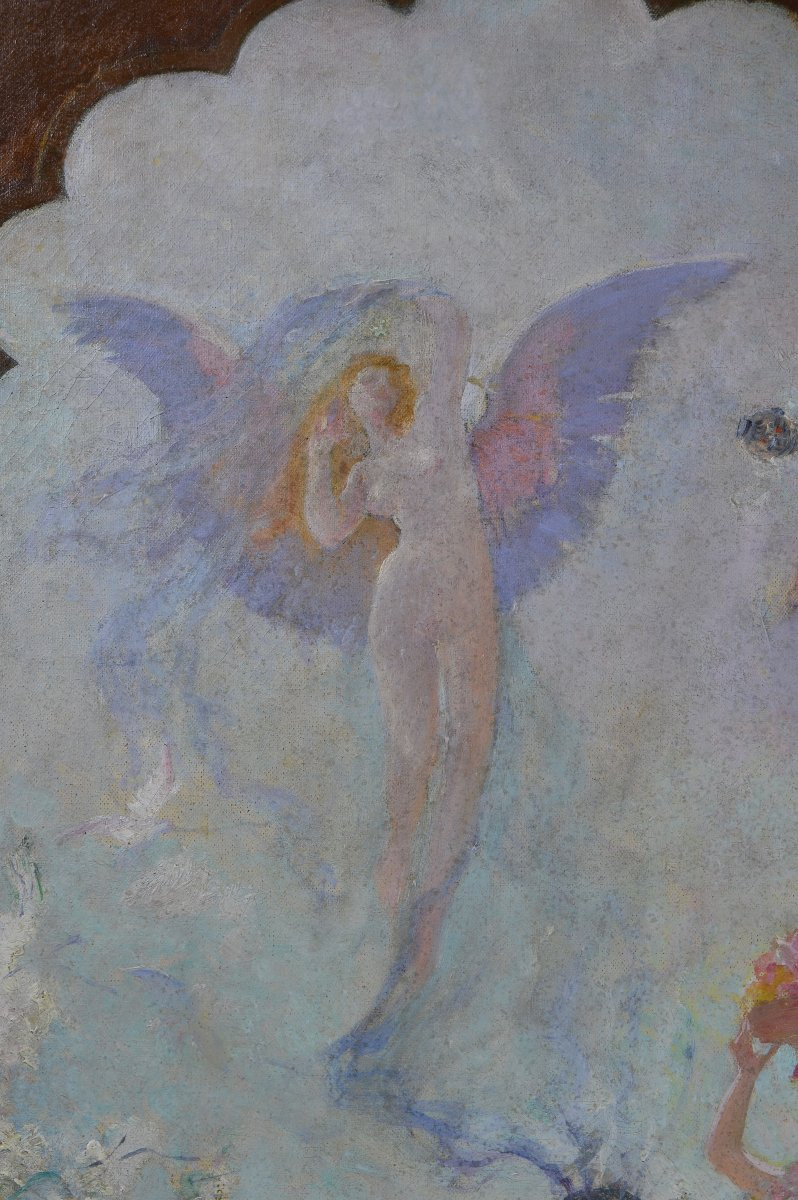 Paul Jean Gervais 1859-1944. "Scène d'incantation."-photo-6