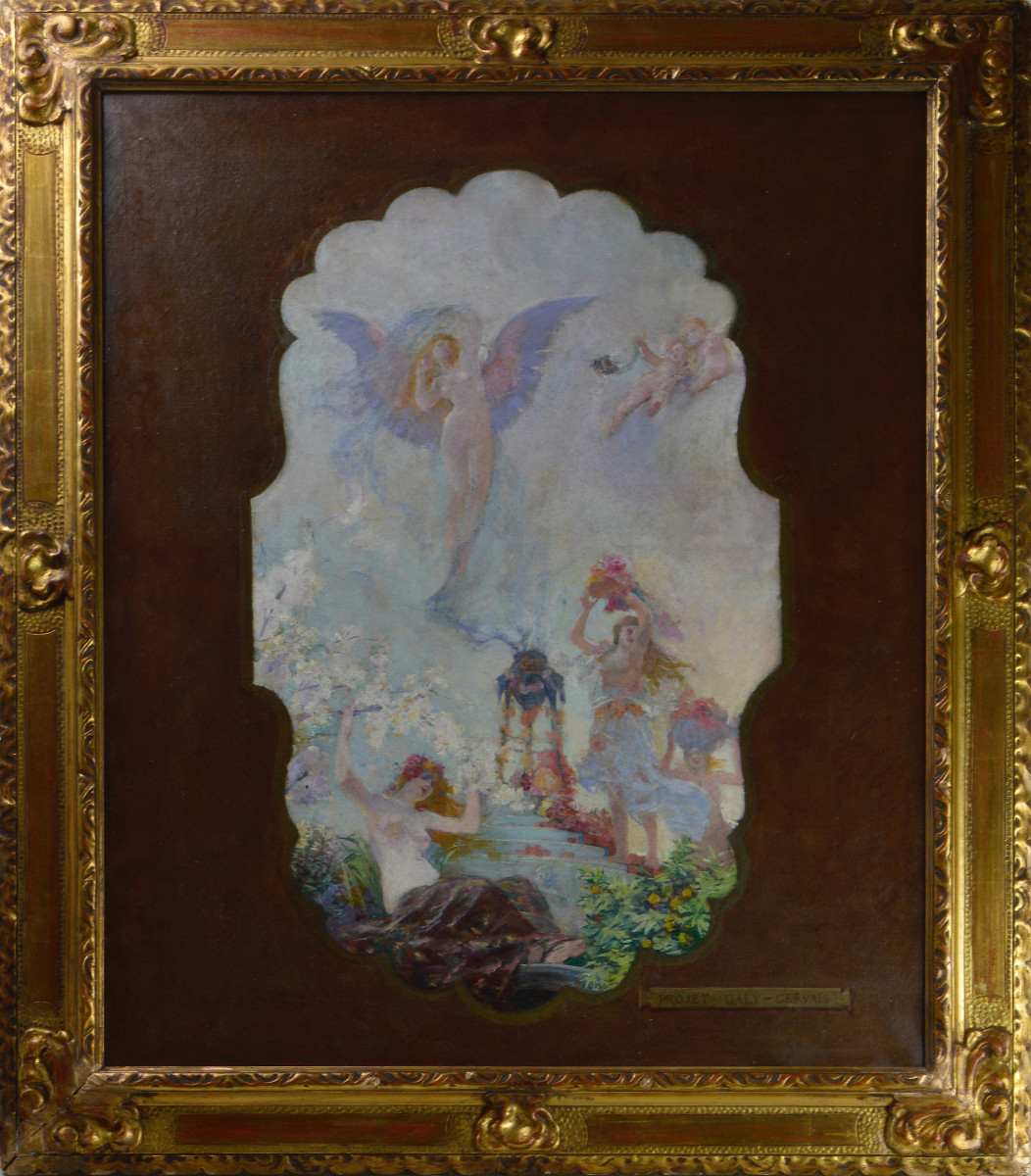 Paul Jean Gervais 1859-1944. "Scène d'incantation."