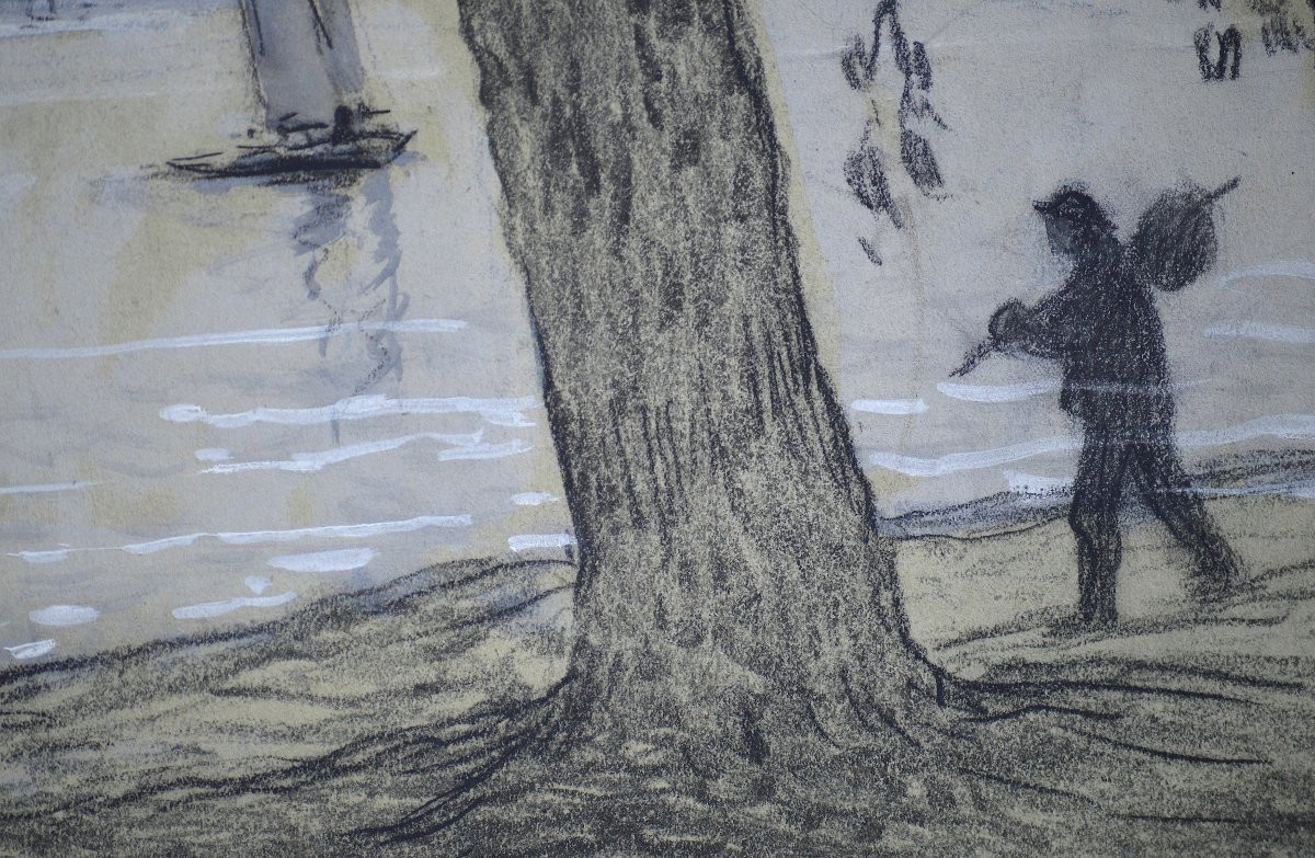 Fernand Maillaud 1862-1948. "lakeside."-photo-2