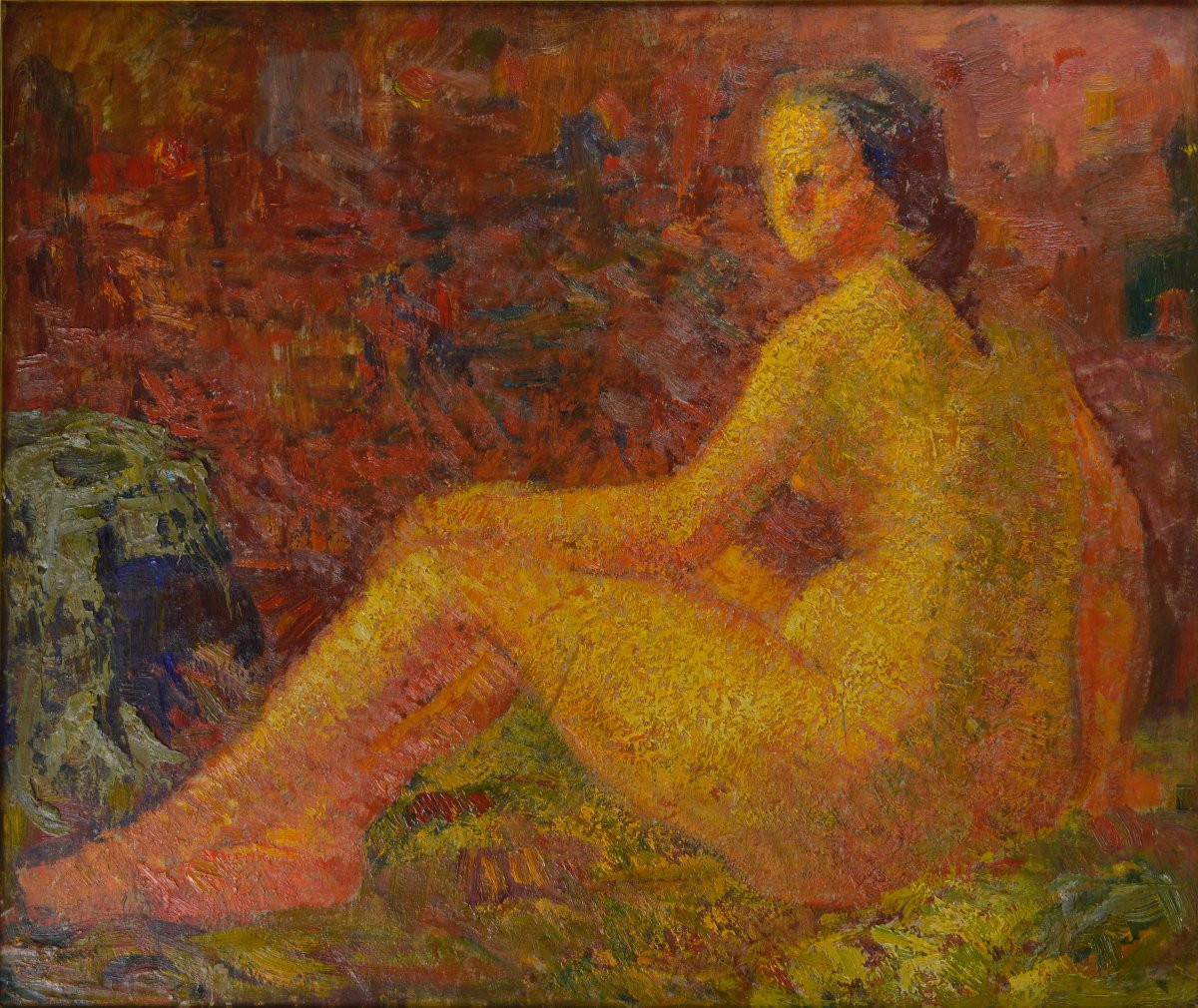 Luc Lafnet 1899-1939. "nude Of A Woman."-photo-3