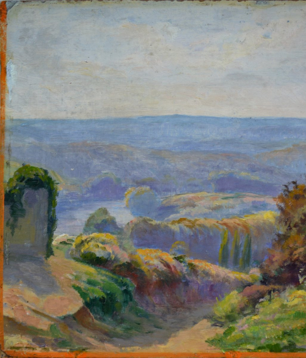 Alexandre Bailly 1866-1949. "Paysage."-photo-4