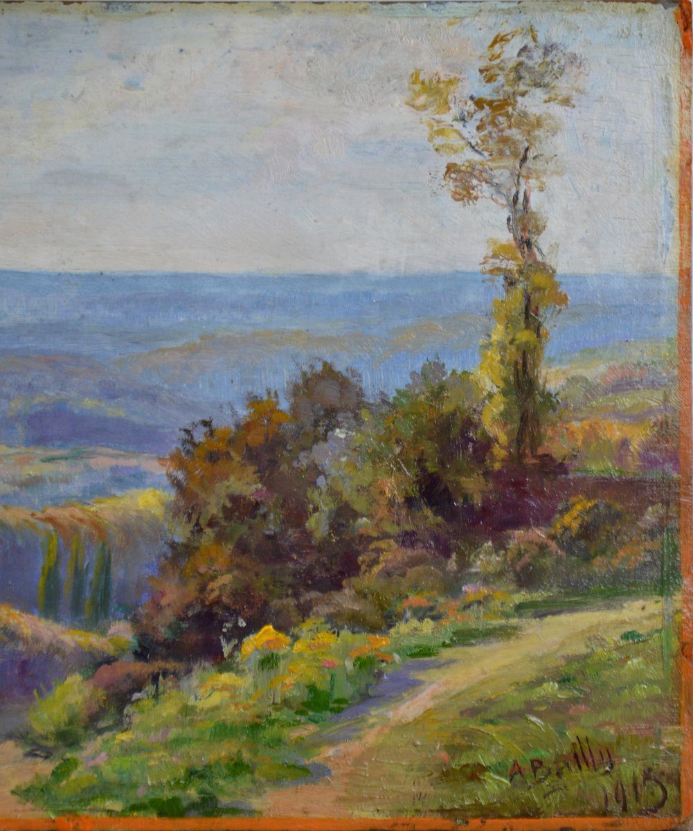 Alexandre Bailly 1866-1949. "Paysage."-photo-1