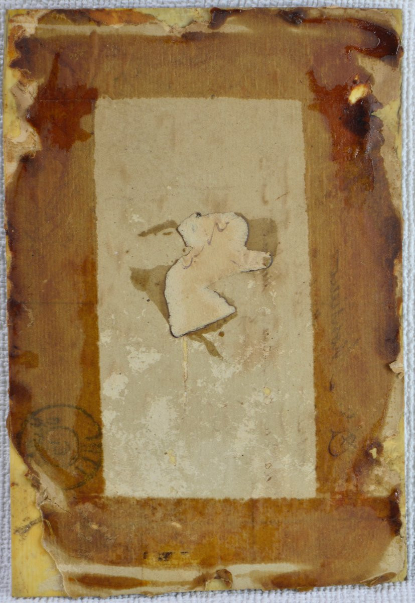 École Française vers 1830. "Chanteur coiffé d'un grand bicorne."-photo-4