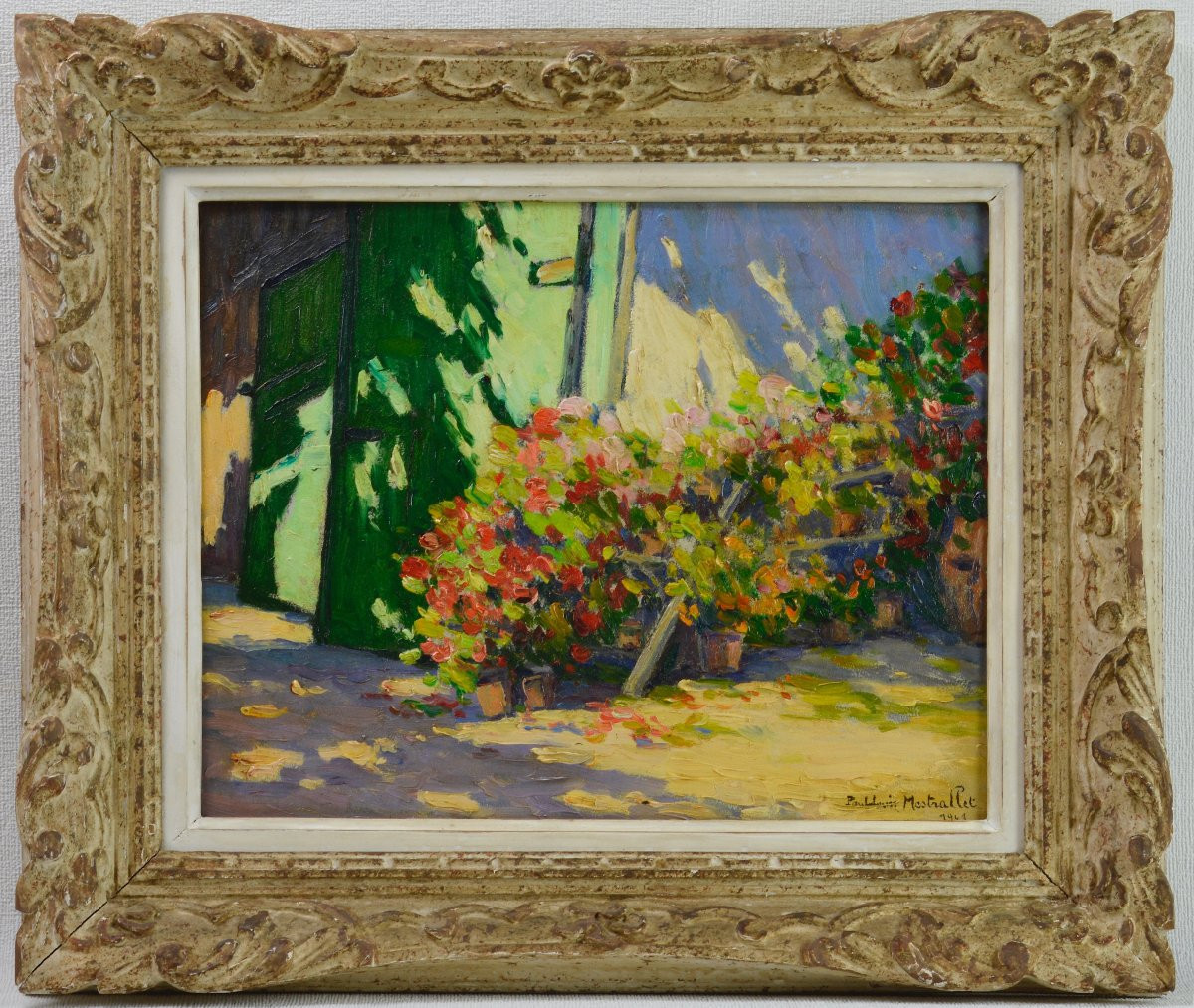 Paul-louis Mestrallet, Born In 1886. "a Corner Of The Garden."-photo-2