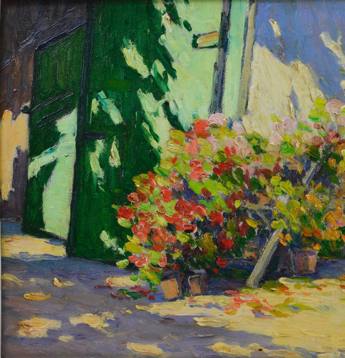 Paul-louis Mestrallet, Born In 1886. "a Corner Of The Garden."-photo-1