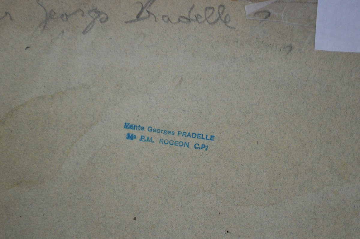 Georges Pradelle 1865-1934. "Projet de décor de Théâtre."-photo-4
