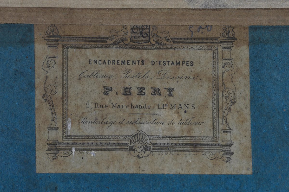 Pierre Luc Charles Ciceri 1782-1868. "landscape Of Italy. Vesuvius?"-photo-6