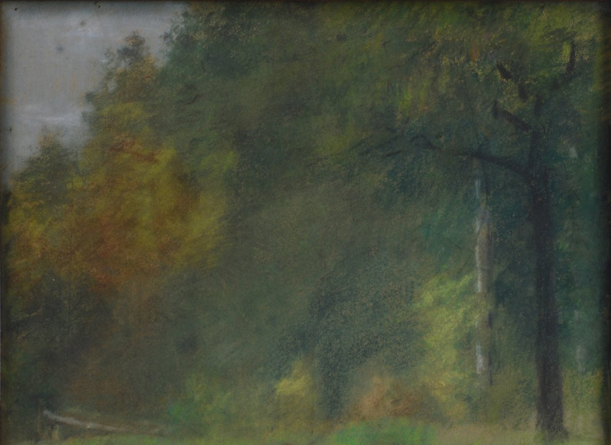 Berthe Art 1857-1934. Belgian School. "cows In A Pasture."-photo-4