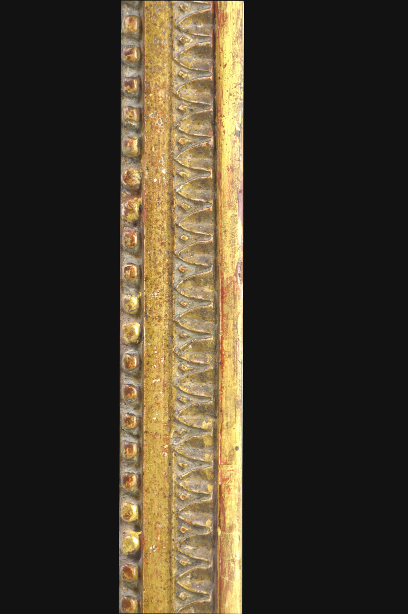 Cadre en bois sculpté d'époque Louis XVI.-photo-3