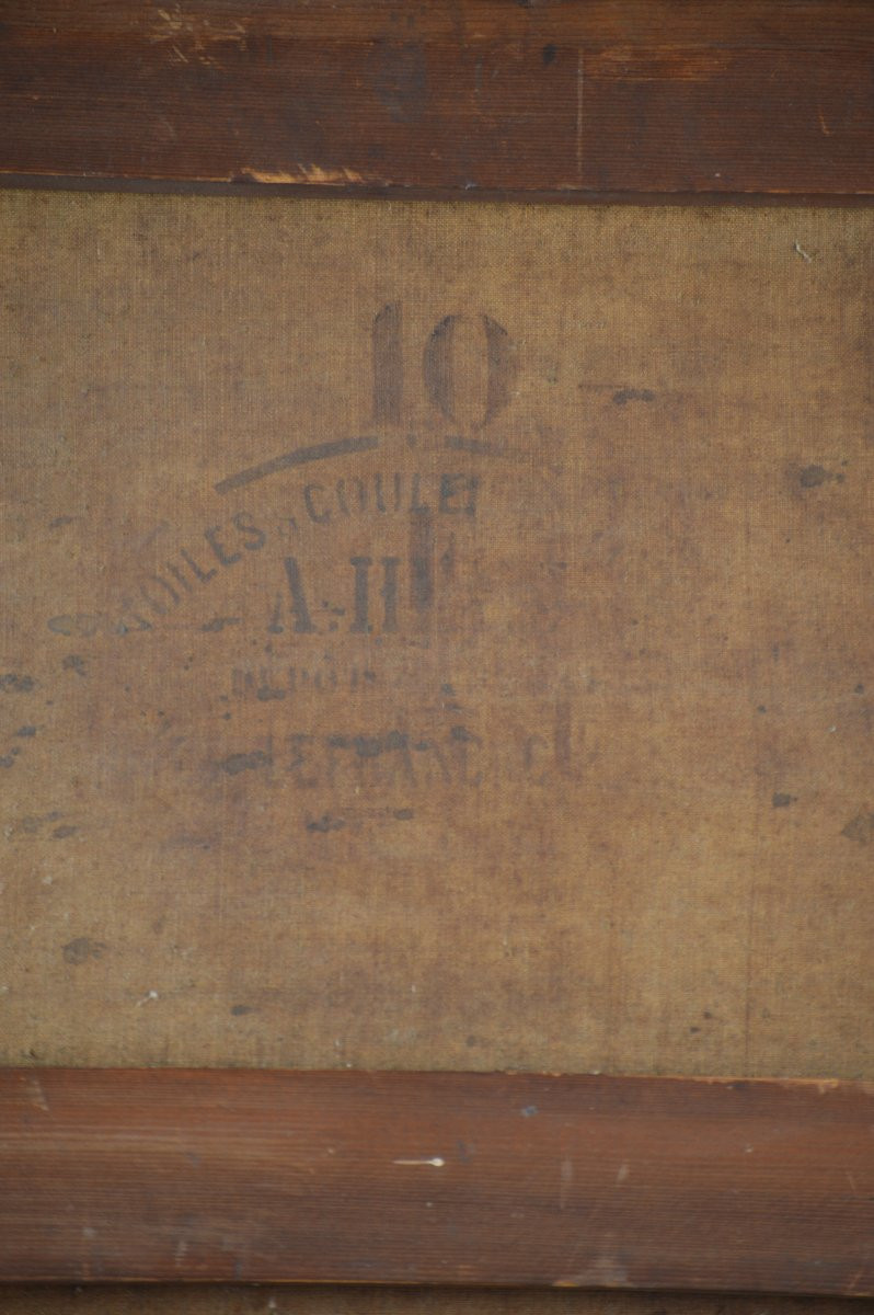 Gustave Henri Colin 1828-1910.  "La sortie d'un port avec un pilote sur la côte basque."-photo-5