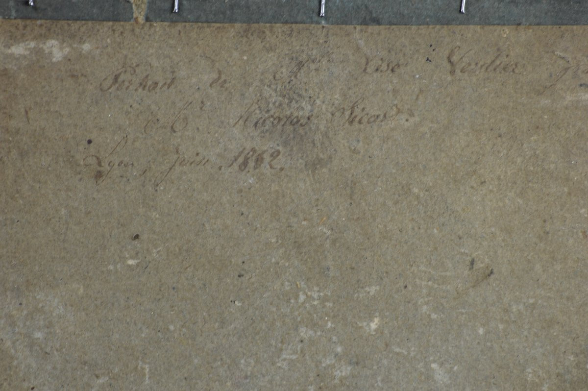 Nicolas Sicard 1846-1920. "Portrait de Mademoiselle Lise Verdier."-photo-5