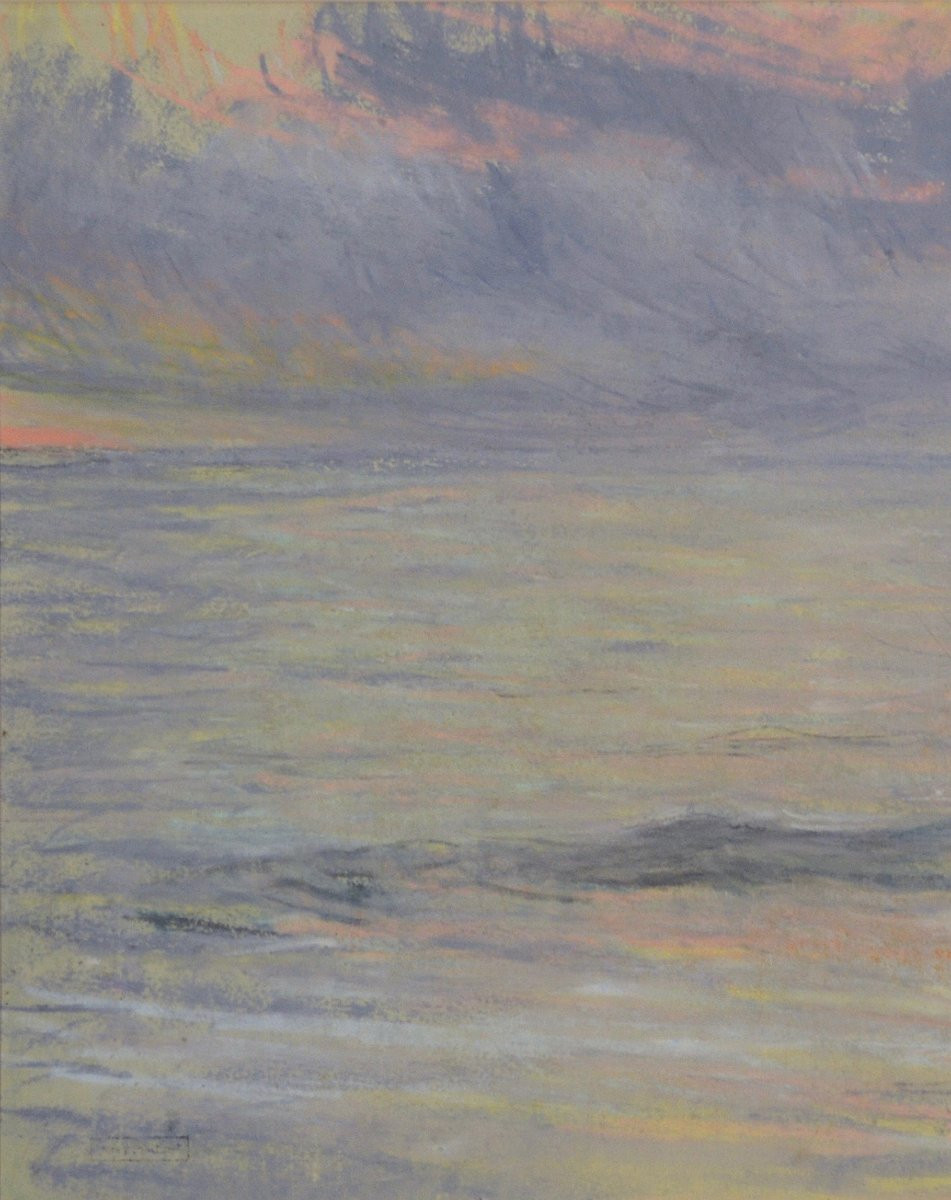 Henri Marius Camille Bouvet 1859-1945. "Bord de mer."-photo-1