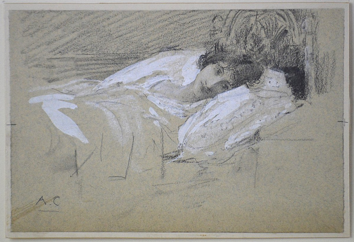 Antoine Calbet 1860-1944. “portraits Of Women.” -photo-3