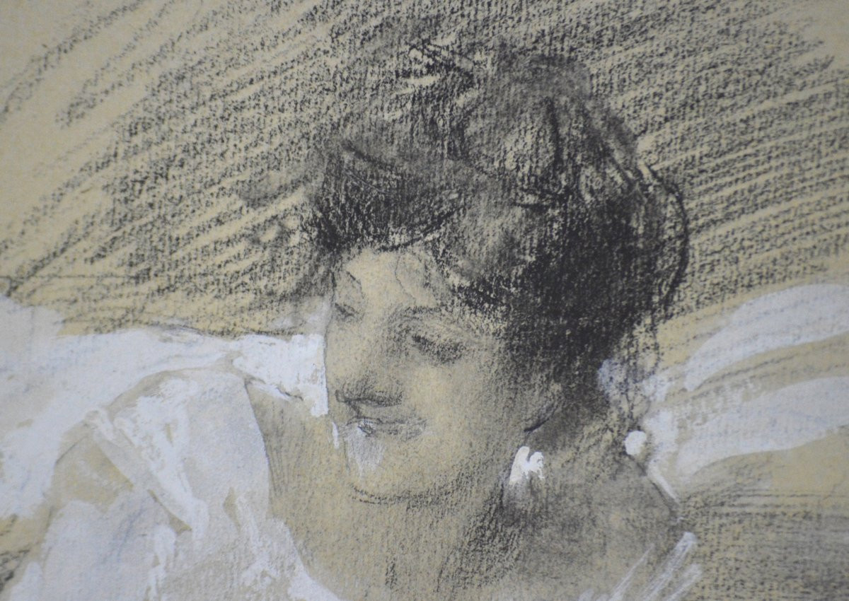 Antoine Calbet 1860-1944. “portraits Of Women.” -photo-3