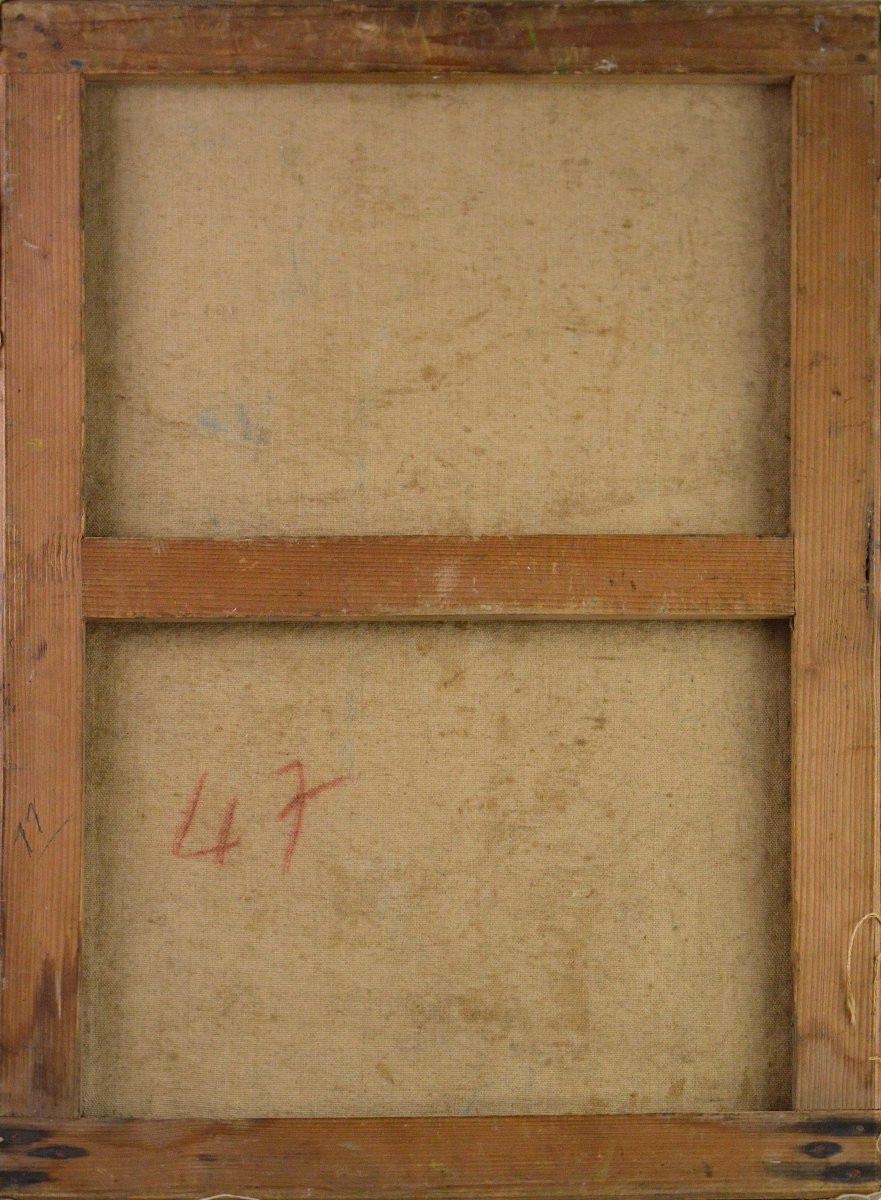 Adrien Dutrey 19ᵉ/20ᵉ siècle.  "Sous bois."-photo-5