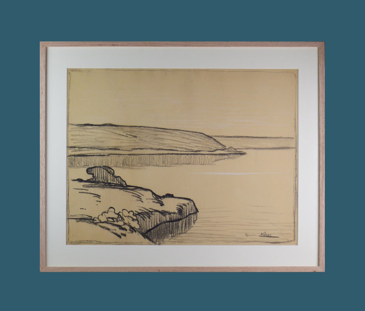 Maurice Chabas 1862-1947. "Bord de mer." -photo-2