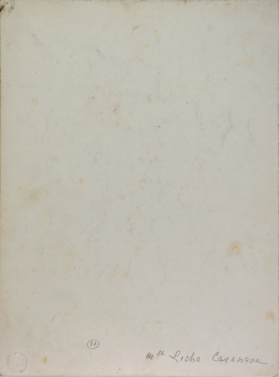 Henri Girault De Nolhac 1884-1948. "portrait Of A Woman." -photo-3