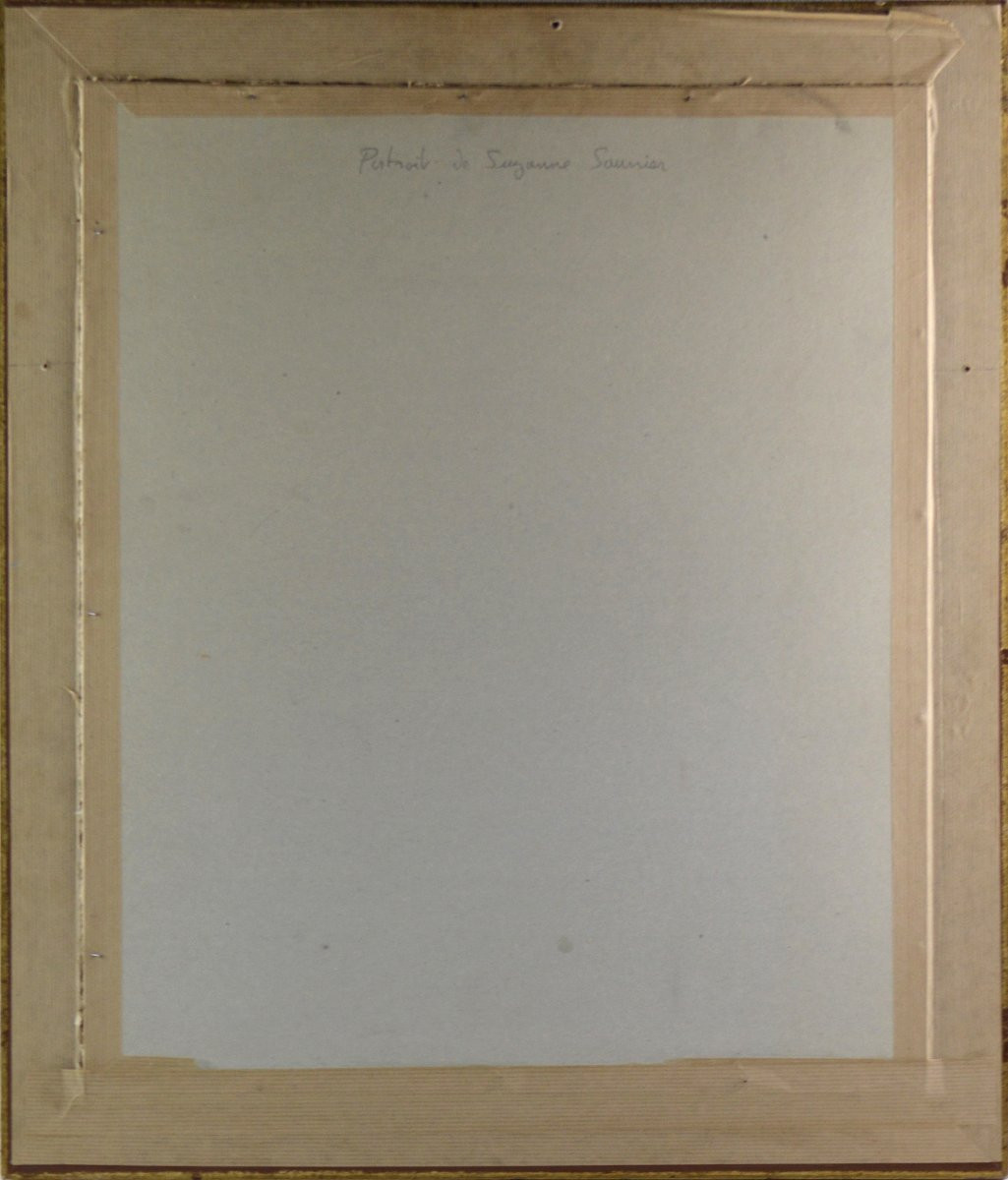 Octave Alfred Saunier (1842/43-1887/89). "portrait Of A Young Girl In A Red Dress." -photo-5