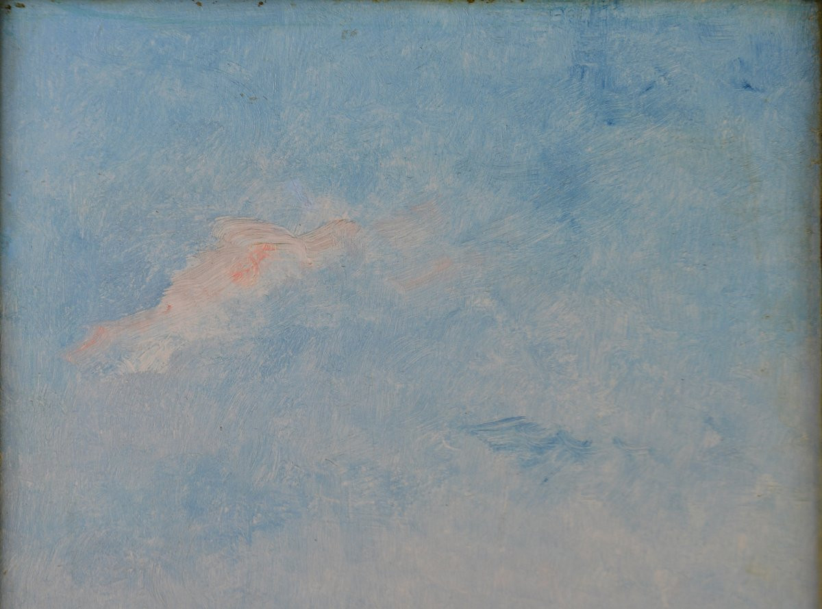 Alfred Émile Léopold Stevens 1823-1906. École Belge. "Régate."-photo-1