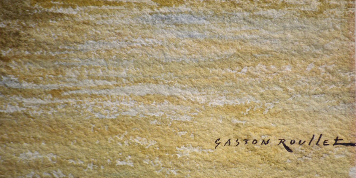  Gaston Roullet 1847-1925. "Diaoura Sénégal, Village des Caïmans." -photo-3