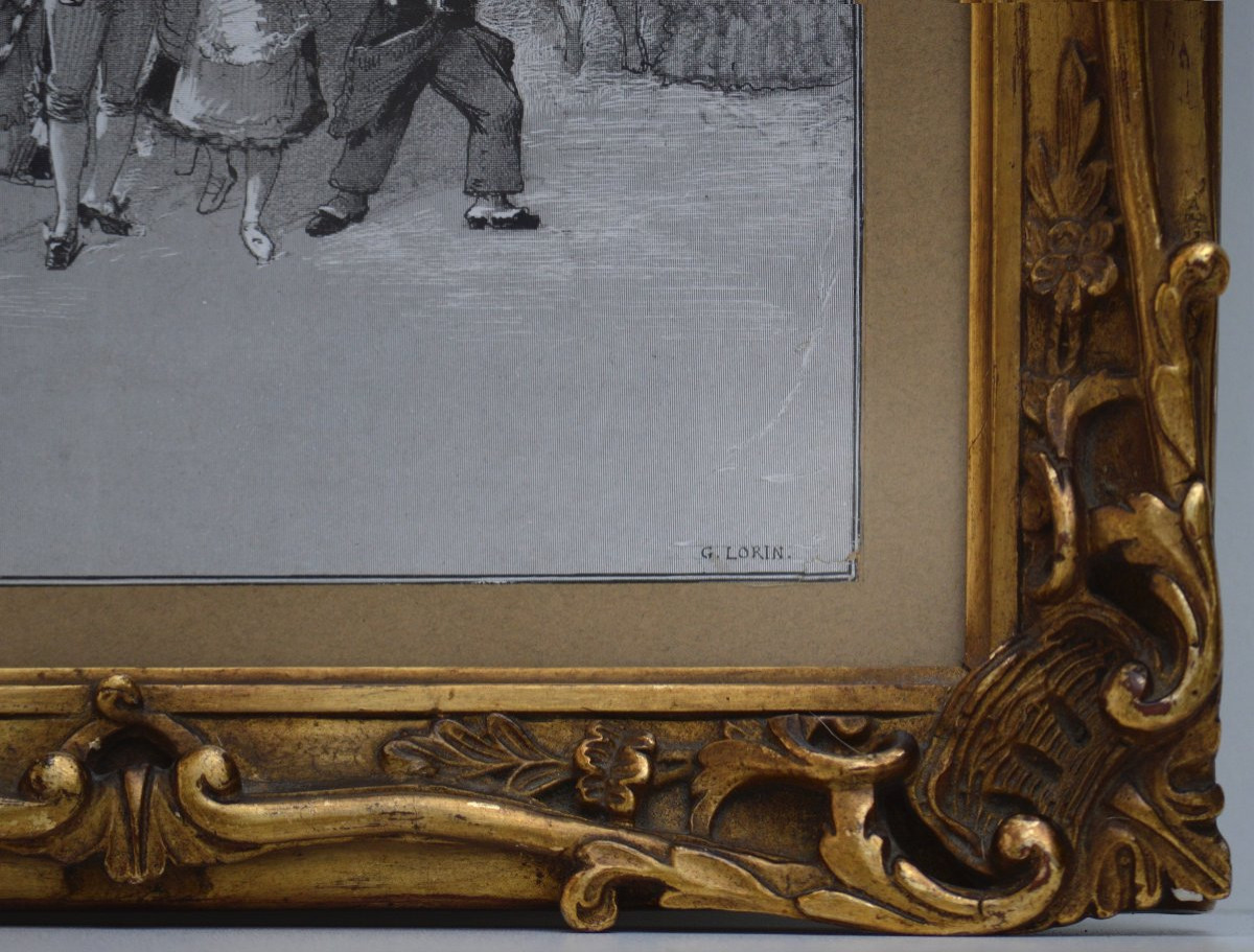  Georges Lorin 1849-1927. "family Walk." -photo-4