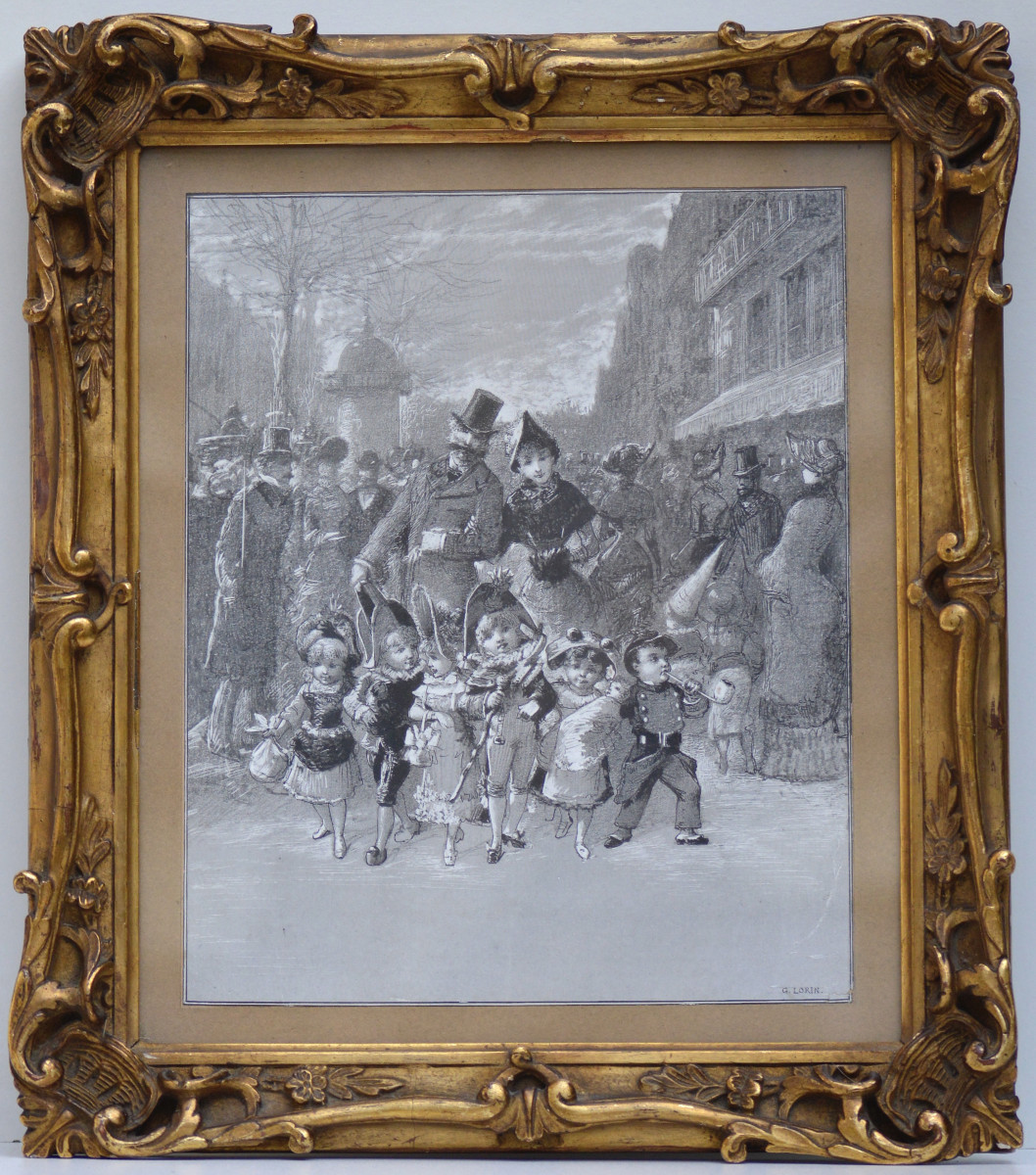  Georges Lorin 1849-1927. "family Walk." 