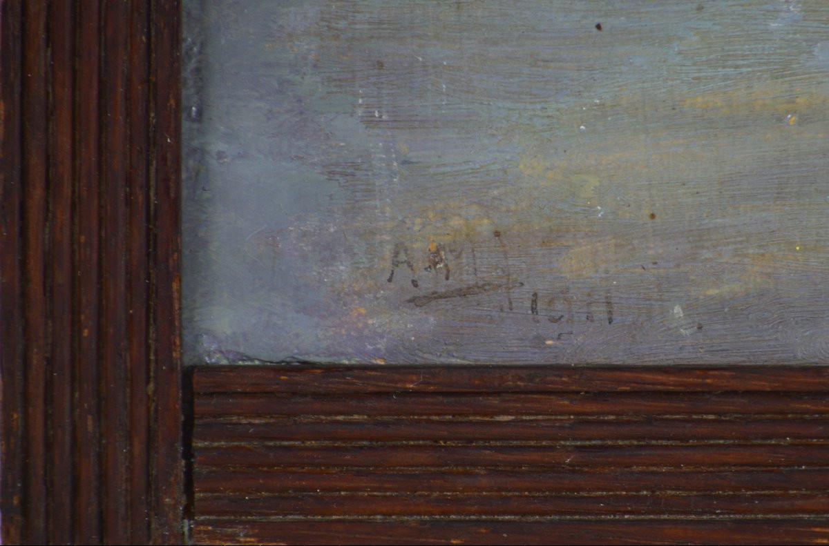 French School, Early 20th Century. "the Sully Bridge In Paris, Right Bank Side."-photo-4