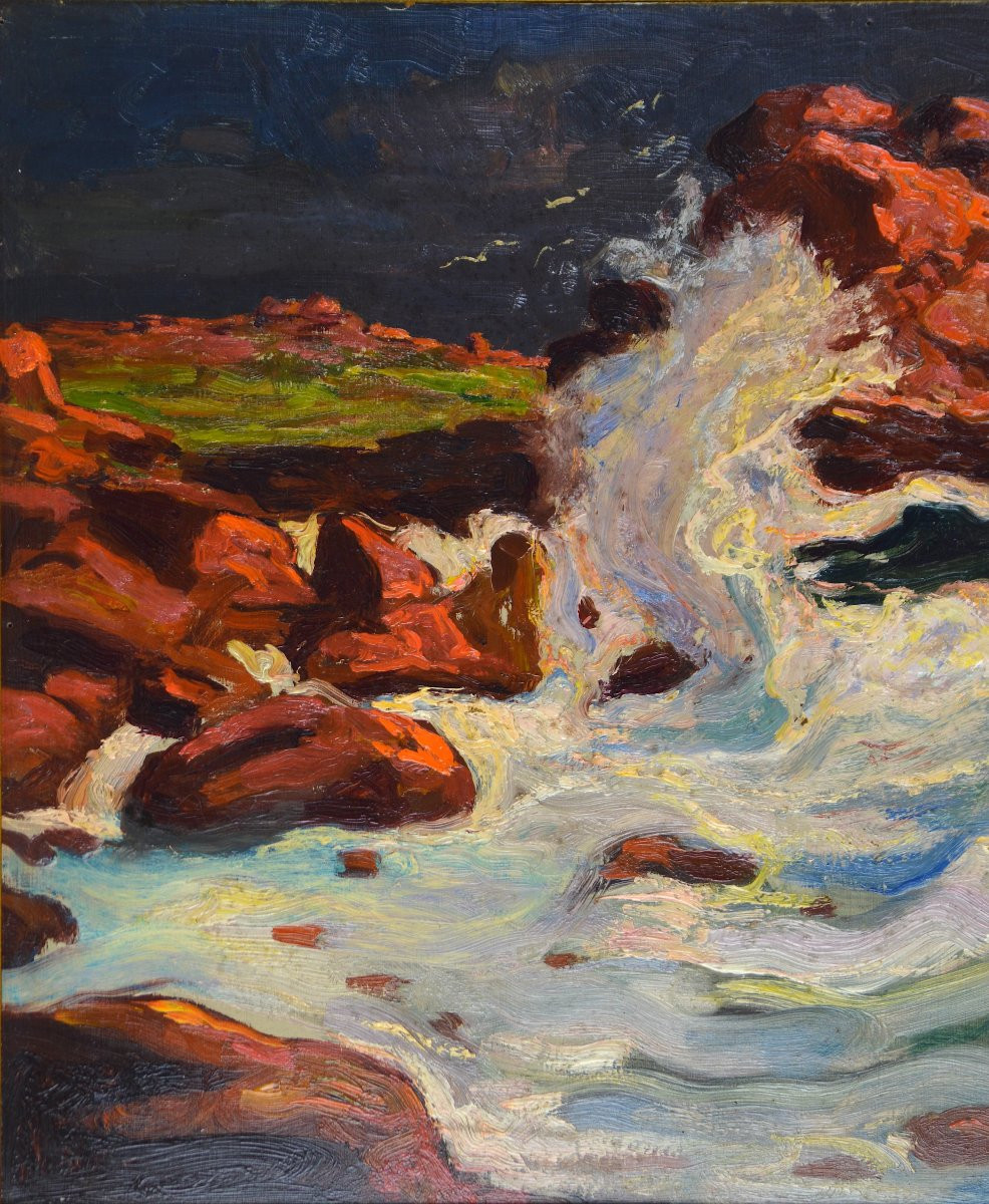 Louis Azema 1876-1963. "the Wave."-photo-1