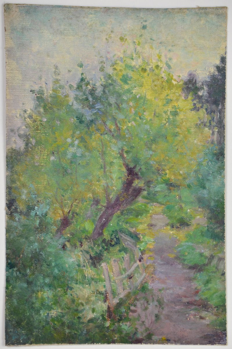 Jules-cyrille Cavé 1859-1940. "landscape."-photo-3