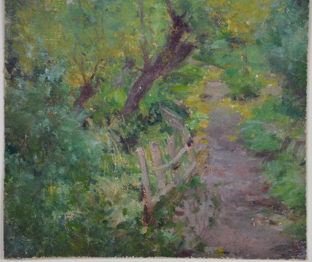 Jules-cyrille Cavé 1859-1940. "landscape."-photo-1