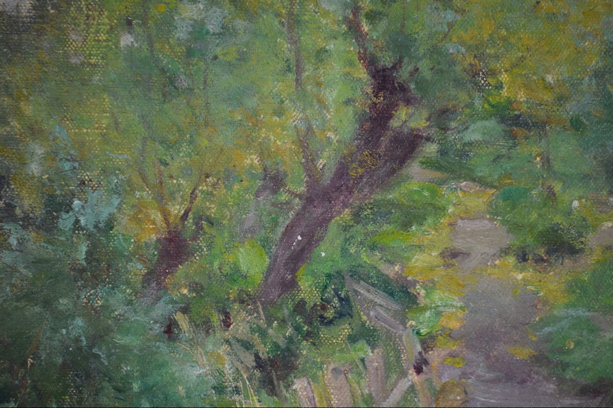 Jules-cyrille Cavé 1859-1940. "landscape."-photo-2