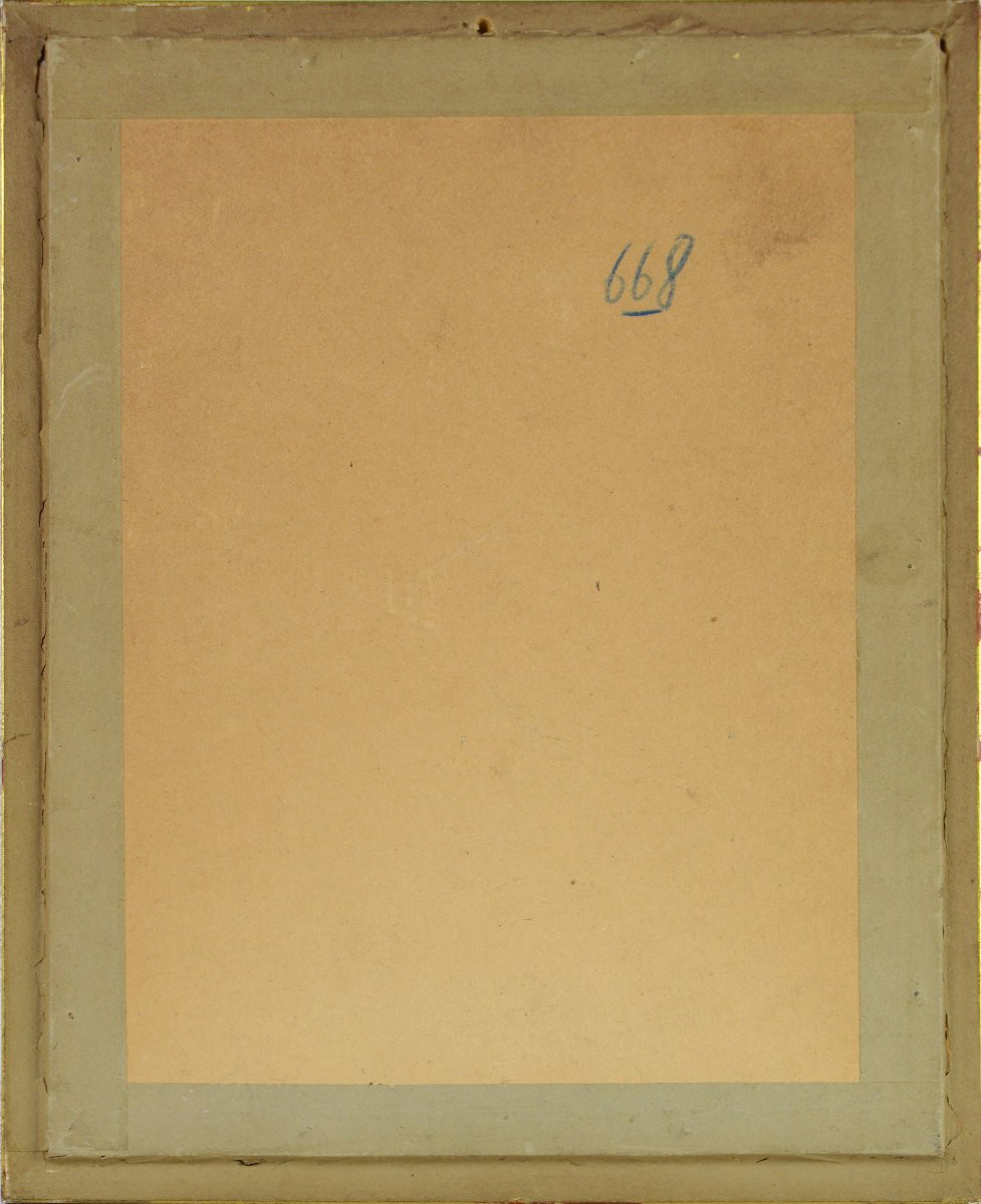 Henri Pfeiffer 1907-1994. Franco-german. "abstract Composition."-photo-3