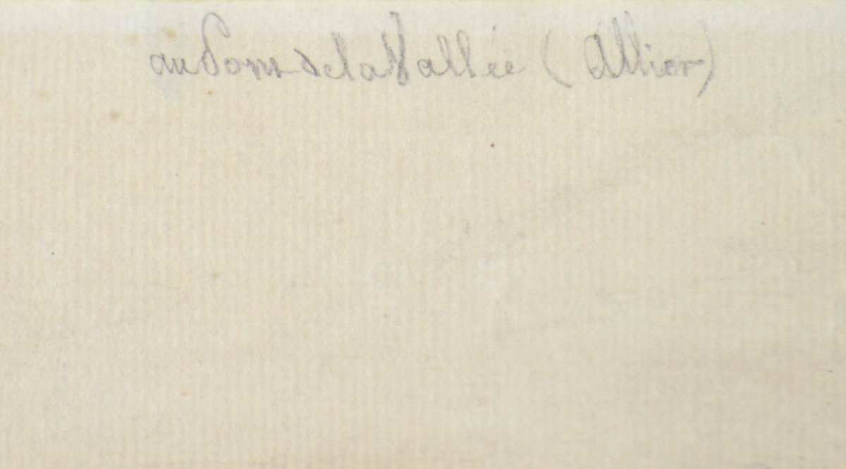 Jean-jacques Champin 1796-1860. "view Of The Valley Bridge. (droiturier, Allier)."-photo-4