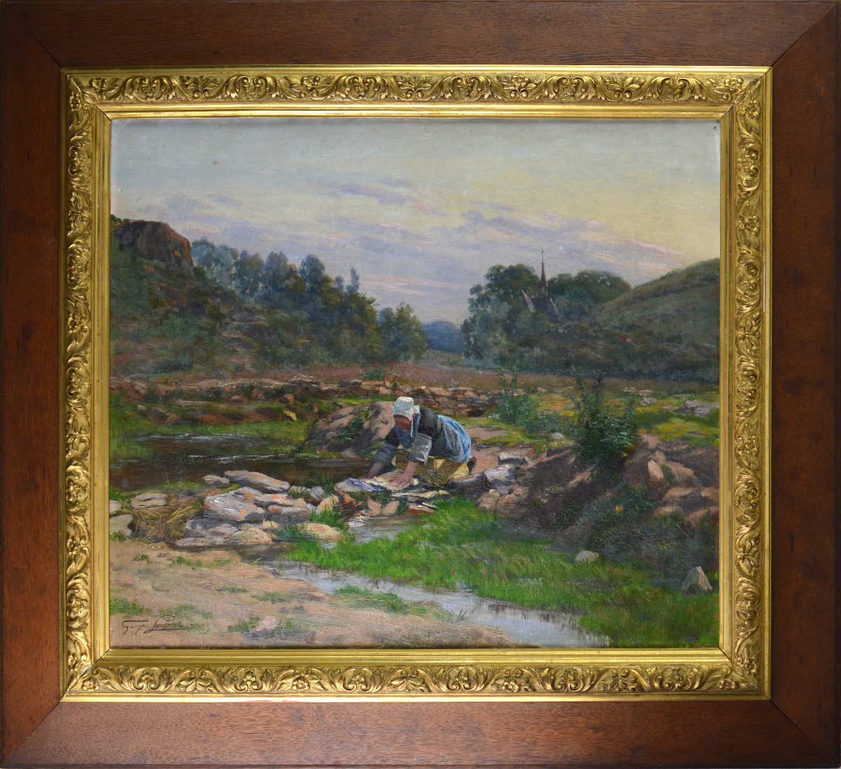 Georges Levreau 1867-1936. "La lavandière."